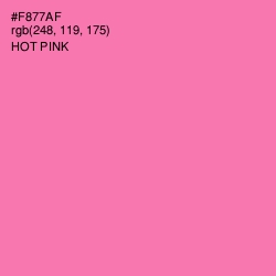 #F877AF - Hot Pink Color Image